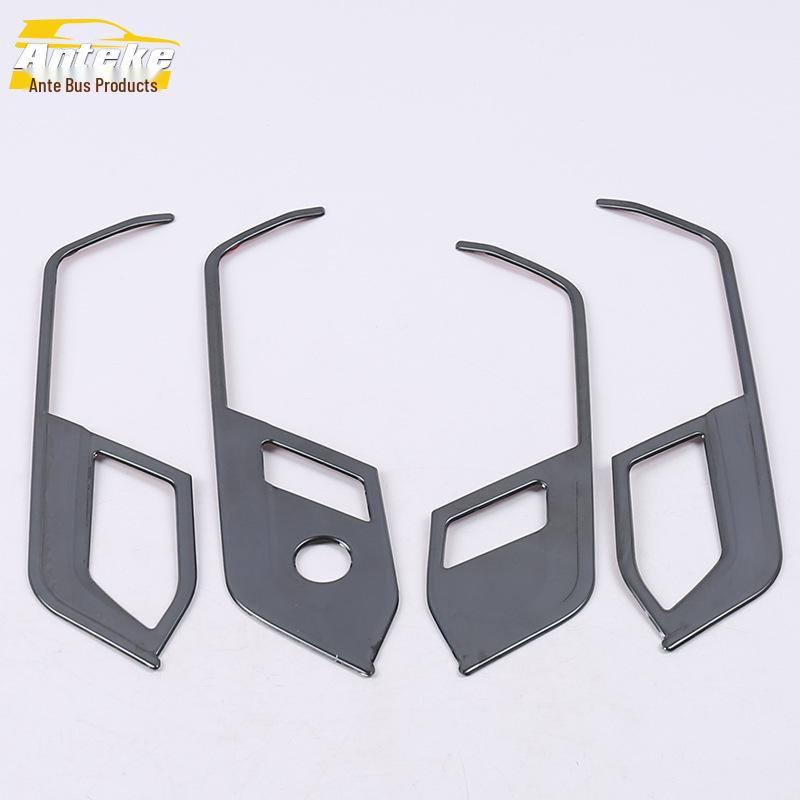 Fits 16 Passat Models: Interior Handle Decorative Frame, Stainless Steel Door Armrest Handle.