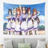 VIKAMA Uma Musume Pretty Derby Гобелен Аниме Постер Группы Стиль Настенное Украшение Спальня Общежитие Стол Фоновую Декорацию