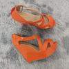 Women Wedge Sandals Sexy Peep Toe Buckle Strap Shoes Platform Wedges Fashion Summer Super High Heel Shoes For Women