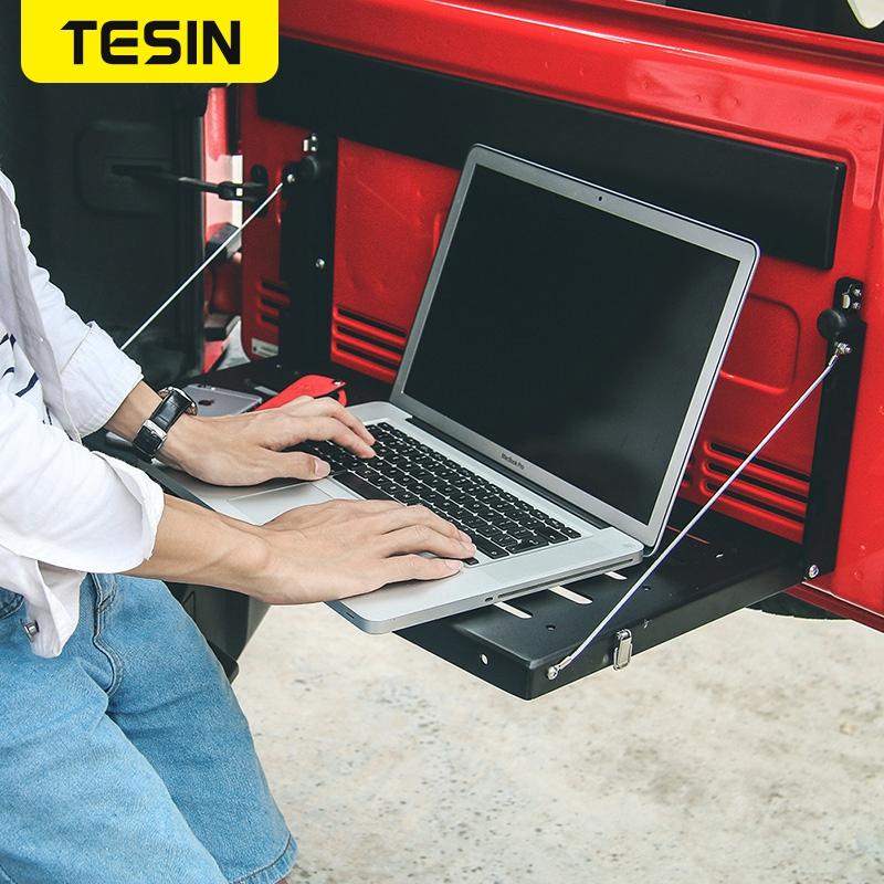 TESIN железный дверной столик на задней двери, грузовая полка, багажник, стеллаж для хранения для Jeep Wrangler JK 2007-2017, 2/4-дверный автомобиль