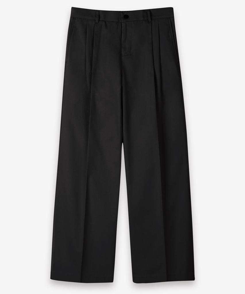 TOPBOY [2Pack] Relaxed Cotton Double-Pleat Wide Chino Pants 3 Colors