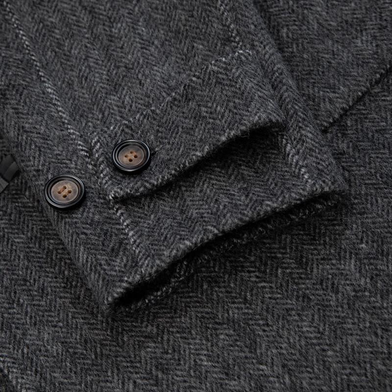 Женское зимнее двустороннее пальто-дафлкот с капюшоном из овечьей шерсти 2025