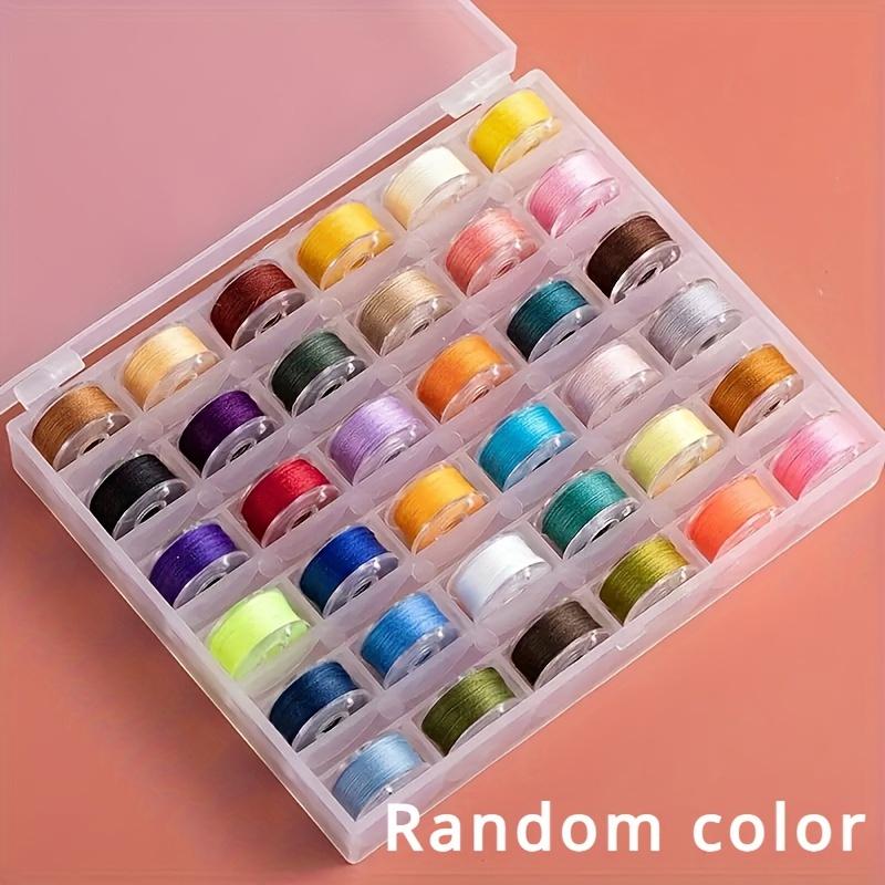 Pre-Wound Bobbins Thread Set for Hand,Machine Sewing,Portable Embroidery Sewing Supplies for Sewing Enthusiasts & Crafters for DIY Projects Embroidery