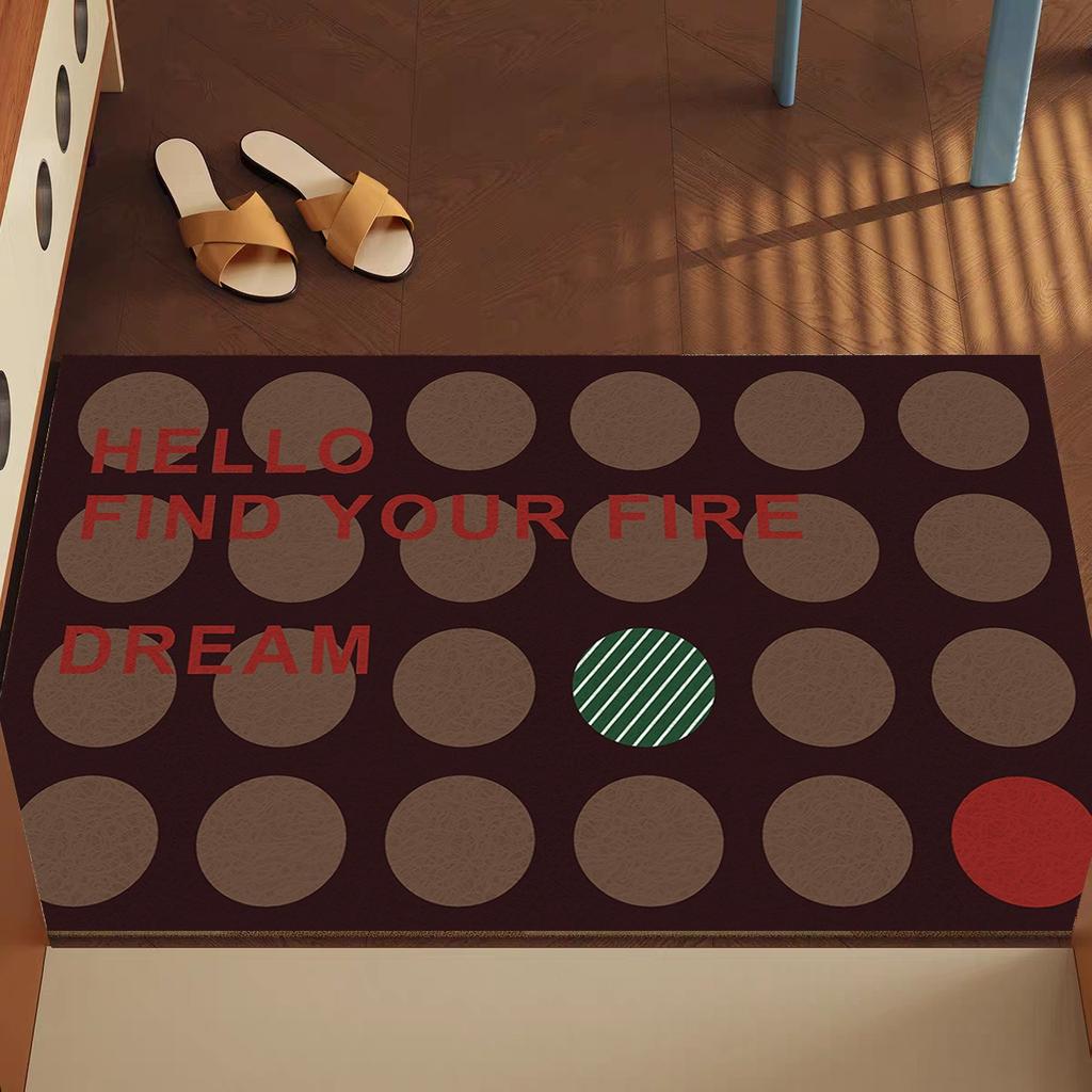 Modern Minimalist Floor Mat with Striped Pattern Home Entrance Door Mat Door Mat Wear-resistant Foot Mat Anti Slip Mat