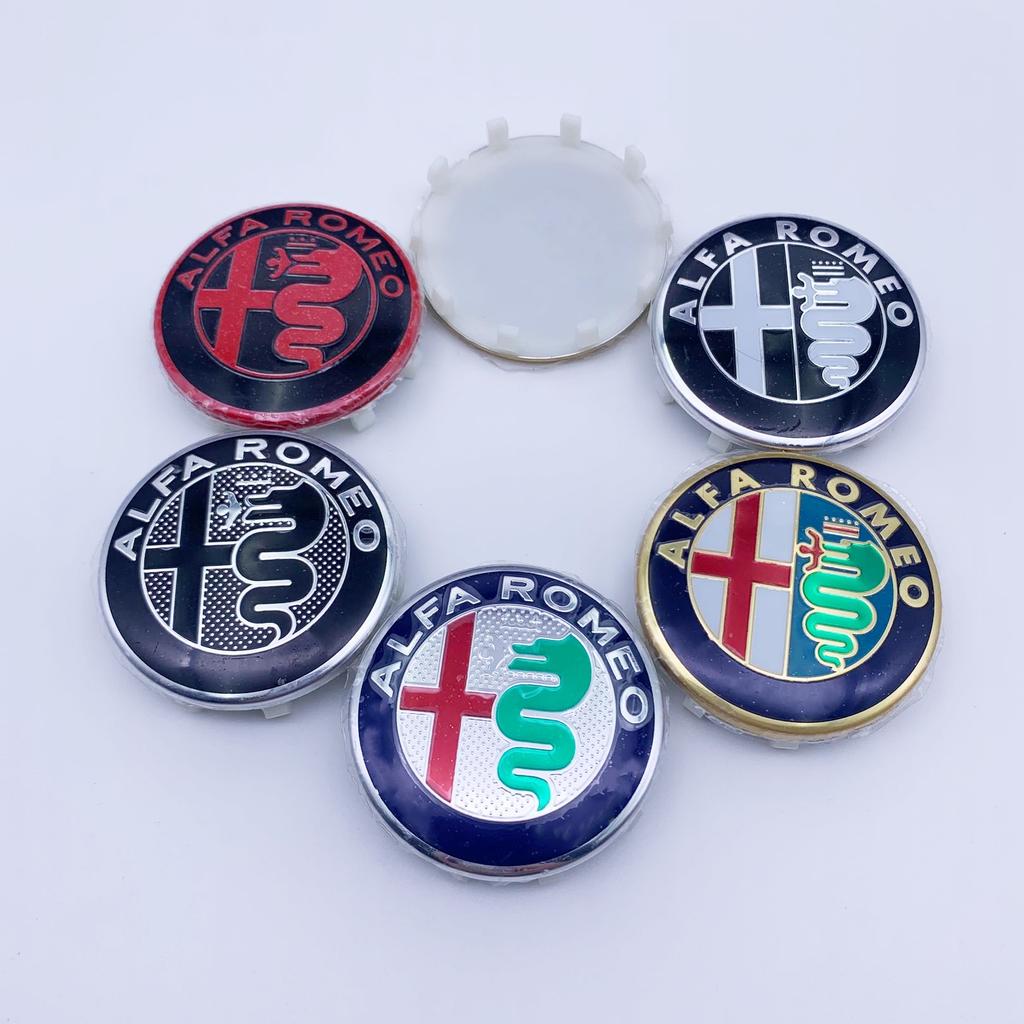 4pcs 60MM 10pin GTAM Car Emblem Wheel Center Covers Hub Cap Stickers for Alfa Romeo Giulia Giulietta MITO Stelvio GT Auto RefitMX5