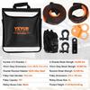 Off-Road Recovery Kit, 3" x 30', Heavy Duty Winch Recovery Kit with 30000 lbs Tow Straps, 44092 lbs D-Ring Shackles, Shackle Receiver, Snatch Block