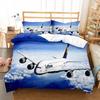Airplane Fighter Duvet Cover King/Queen Size,flying Fighter Jet Bedding Set for Kids Teens Boys,modern Cool Airplane Quilt Cover
