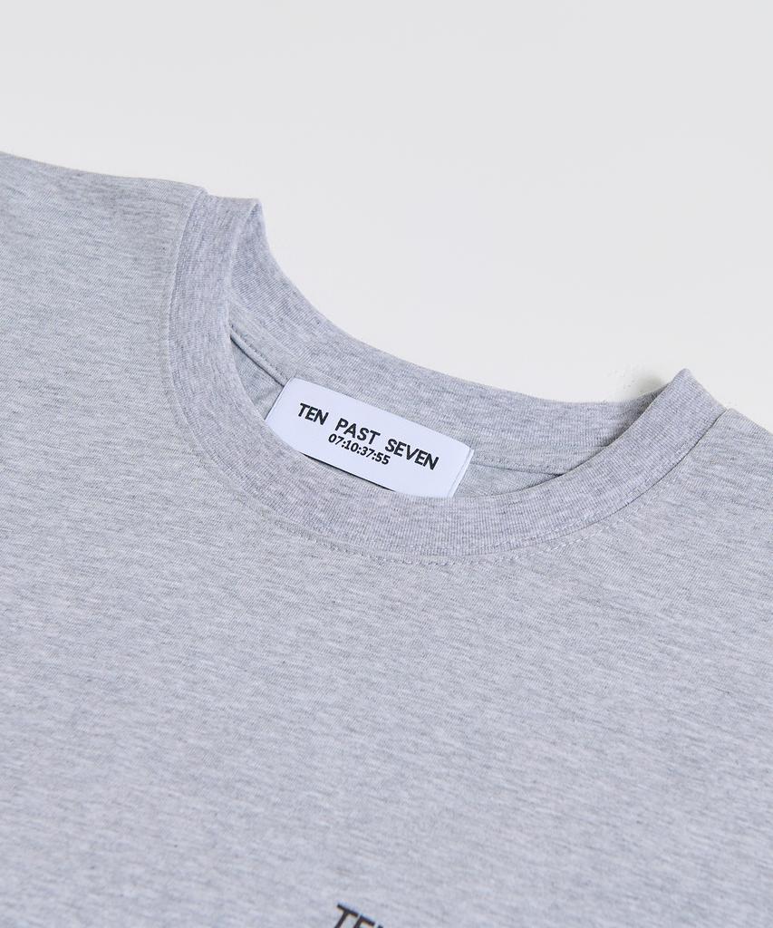 TEN PAST SEVEN Oversized T-Shirt - Gray