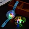 Spinning Top Luminous Ring Wrist Band Adjustable Portable Fidget Spinner Toy Bracelet
