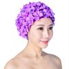 Style Elastic Free Size Long Hair Swimming Hat Beach Swimming Cap Flower Swimming Cap Swimming Cap