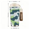Green Camouflage Pattern Stainless Steel Insulated Coffee Tumbler Vacuum Travel Mug,Portable Reusable Cup for Outdoor Sports Camping