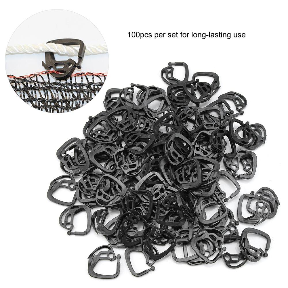 100 шт. крючков для сетки затенения, пластиковые крючки для подвешивания тканевых аксессуаров для теплиц