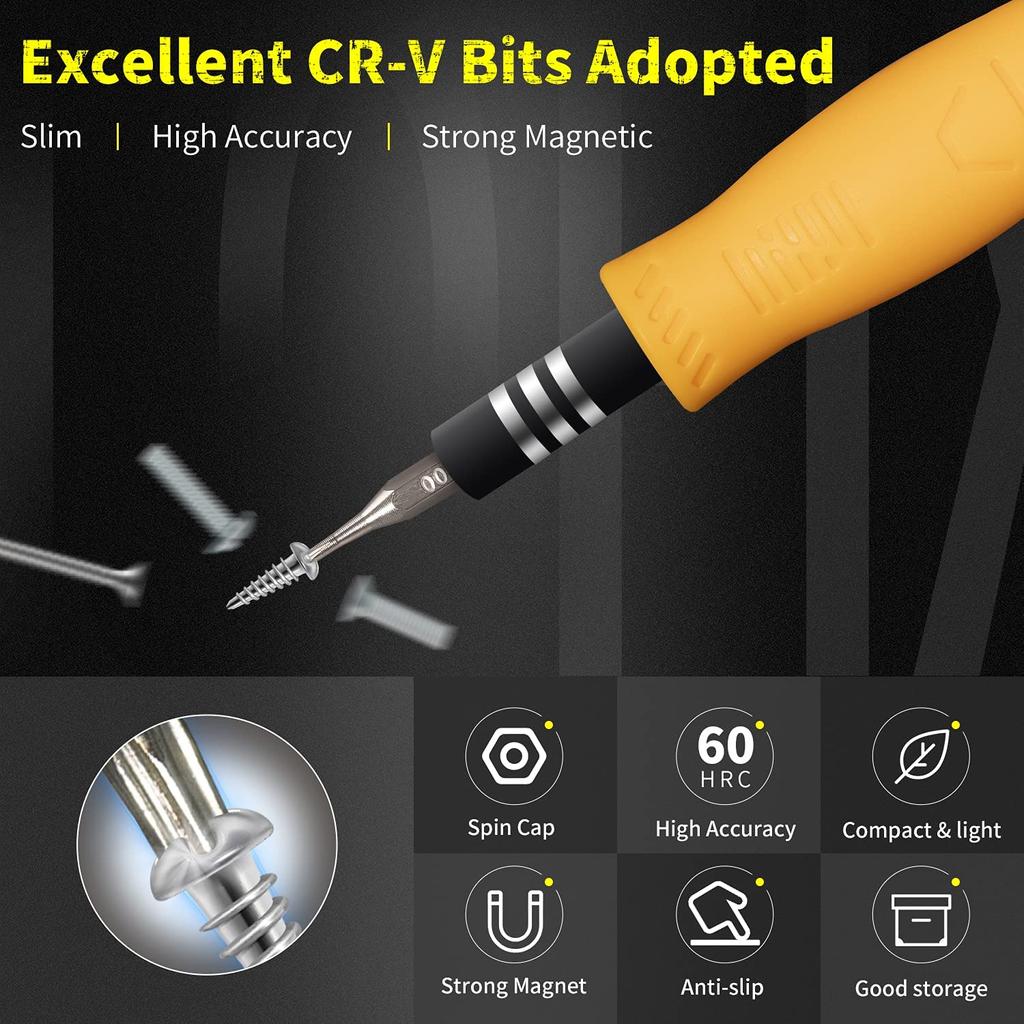 Набор прецизионных отверток 33 в 1 Phillips Torx шестигранная плоская головка магнитная отвертка наконечник для iPhone Ps4 Xbox watch camera