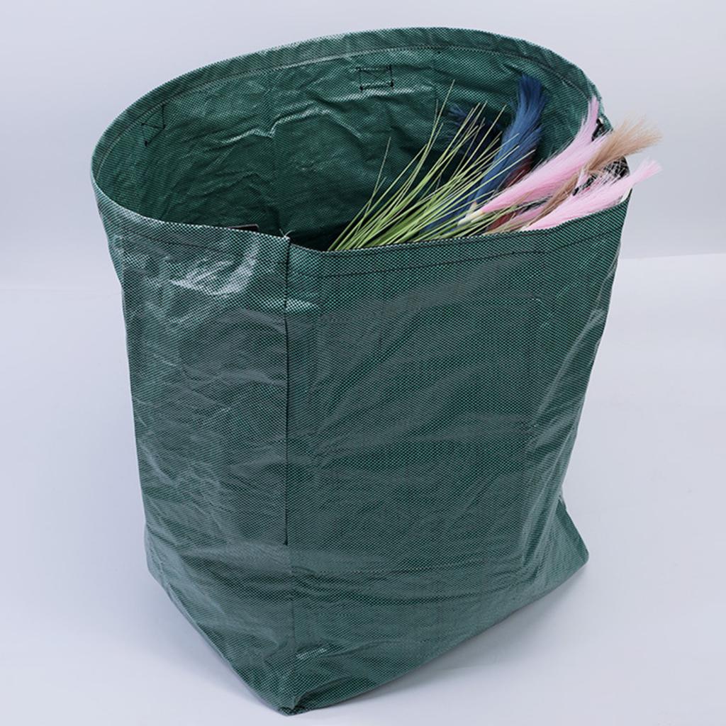 Садовый мусорный мешок Yousheng, многоразовый мешок для сбора листьев и сорняков с усиленными ручками, мусорные мешки для газона и опавших листьев для погрузки листьев и мусора