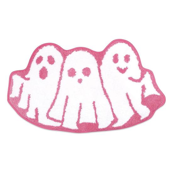 Floor Mat Absorbent Ghost Bathroom Rug Non-Slip Pumpkin Shower Mat