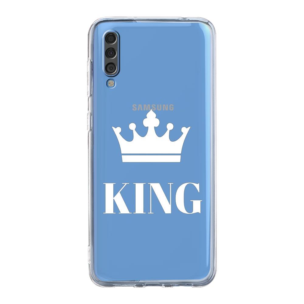 Чехол для телефона Samsung A14 5G A12 A22 A32 A34 A42 A52 A54 A50 A70 A72 A40 A20E A10S A20S A02S A04S Стиль для пары Корона король Королева