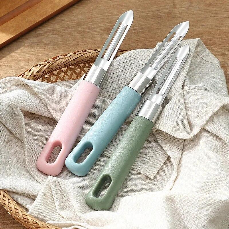 Овощечистки из нержавеющей стали, кухонные ножницы для очистки картофеля, ручные ножи для быстрого очищения овощей, кухонный инструмент