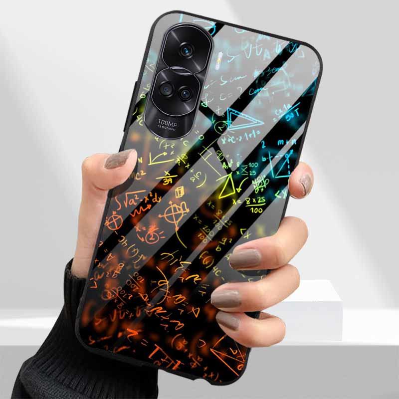 Закаленное Стекло Жесткий Чехол Для Honor 90 Lite 5G Чехол Милый Мраморный Funda Coque Для Honor 90 Pro Honor90 90Lite 90Pro Оболочки Телефона