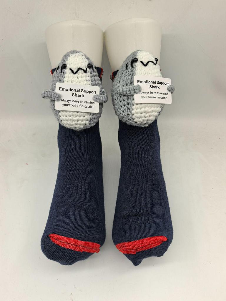 Уютные рождественские вязаные носки с животными - Теплые и милые для осени и зимы