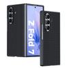 For Samsung Galaxy Z Fold7 5G Case Carbon Fiber Texture Leather + PC Anti-Drop Folding Phone Cover