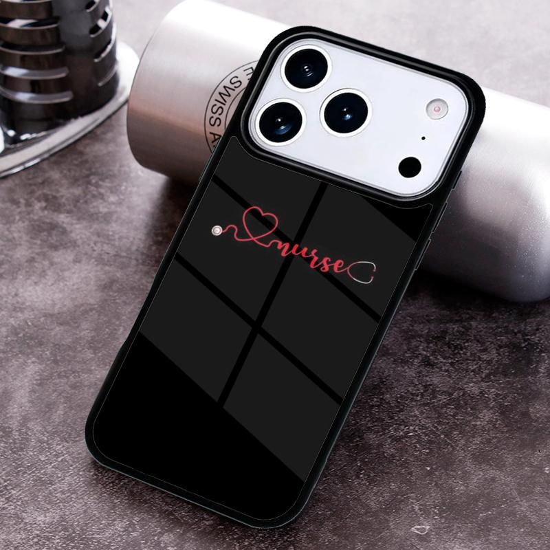 Чехол для телефона с дизайном "Сердцебиение медсестры" для iPhone 17 16 15 Pro Max Air 14 13 12 11 Plus Ударопрочный Чехол Capa
