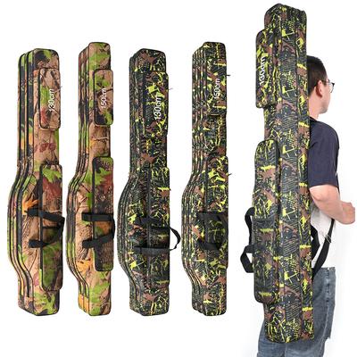 Рыболовная сумка Удочка Катушка Приманка Удочка Инструмент Большая вместимость Водонепроницаемое Рыболовное снаряжение Органайзер для удочек и катушек для соленой и пресной воды