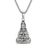 Guanyin Lotus Pendant Simple Hollow Necklace Pendant as a Gift for Ladies and Elders