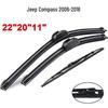 Jeep Compass MK49 2006-2016 Front & Rear Wiper Blades
