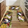 Мягкий кухонный коврик с изображением петуха и подсолнуха, кухонный коврик против усталости, набор водонепроницаемых нескользящих ковриков, коврик для бегуна, прикроватный коврик, впитывающий ковер для кухни