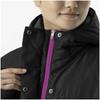 Mizuno Hybrid Down Long Training Size S Women's Water-Repellent Coat, Wear, 32MEA852, Black/Pink,