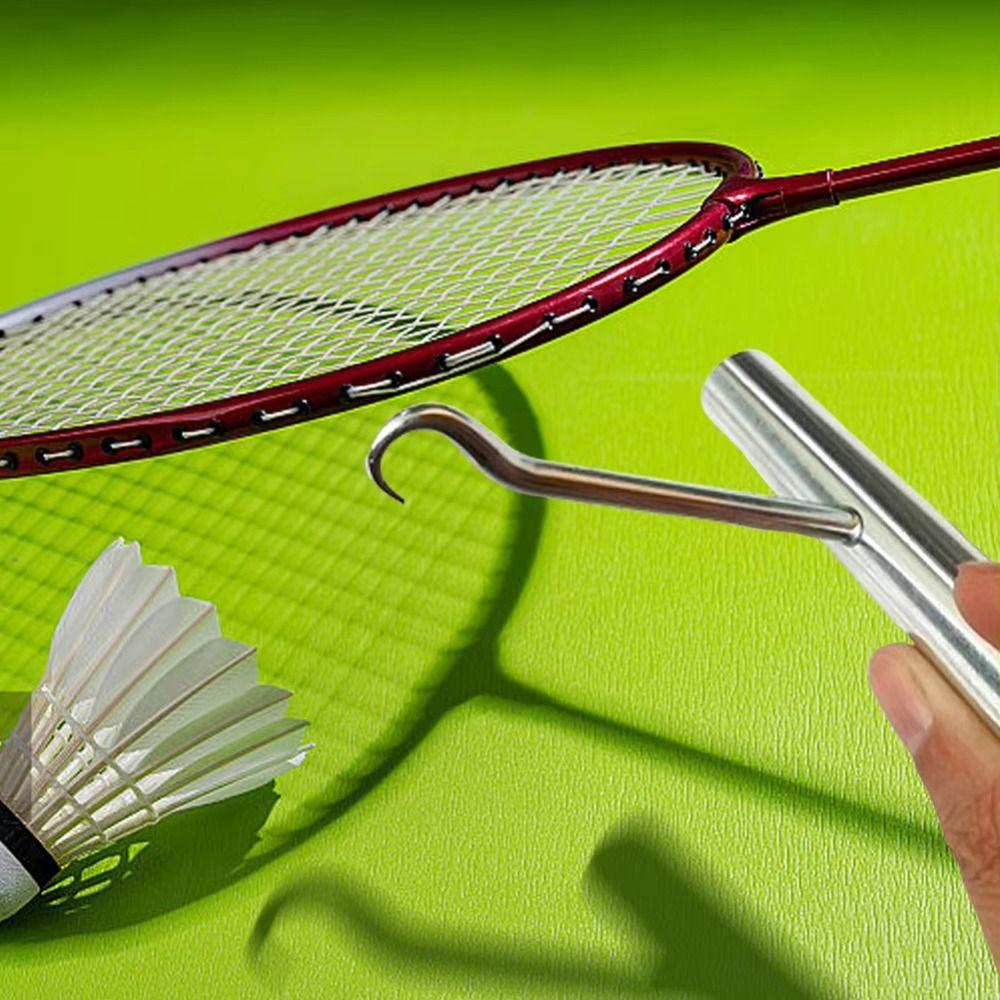 Badminton Tennis Stringing Hook Stainless Steel String Assistance Puller  Squash Racquet