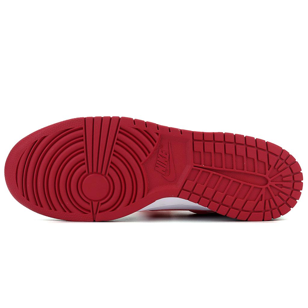 Nike Big Abrasion Resistant Low top Skateboard Shoes Men's Gray White Red 355152-150(Team1957-)