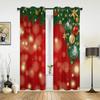 Мультфильм Санта-Клаус Рождественская елка красные зеленые оконные шторы для детей спальня гостиная домашний декор Navidad Natal Новый год