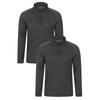 Mountain Warehouse Mens Talus Base Layer Top (Pack of 2)