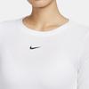 New Nike Set-in Sleeve T-Shirt Women's White FB8718-100
