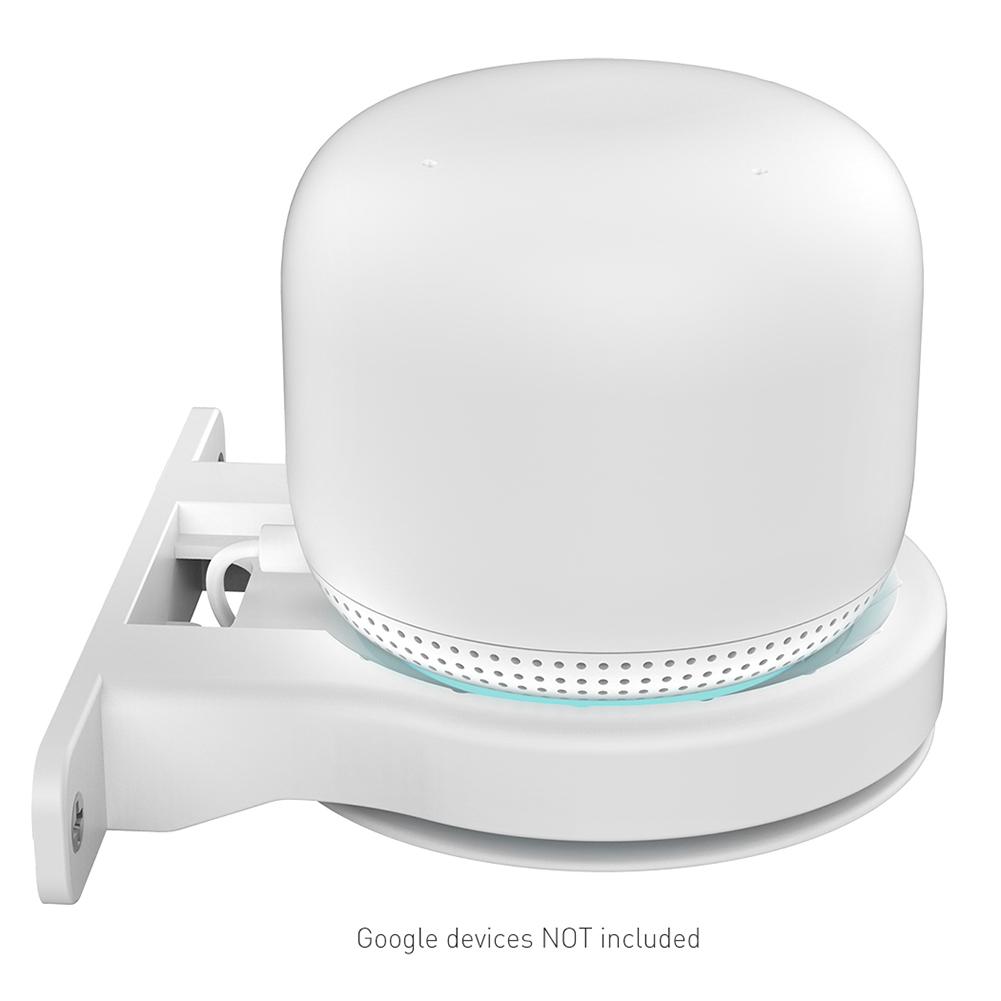 Настенный держатель для беспроводного маршрутизатора Google Nest WiFi Встроенная система управления кабелями Экономящий место кронштейн для Google Home Mini