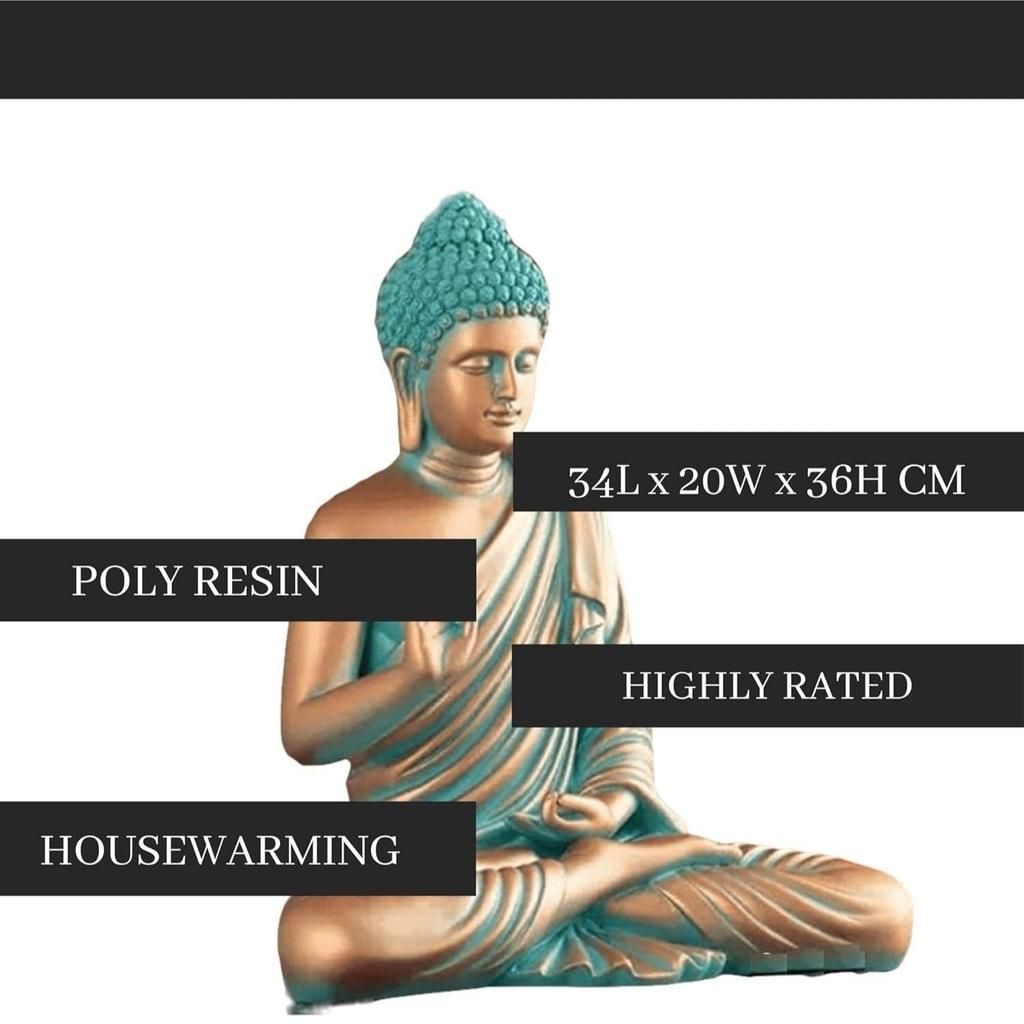 Изделия ручной работы из смолы для медитации Статуя Будды-идола Подарочный предмет Подарочный предмет Полистоун Домашний декор Украшения Последние