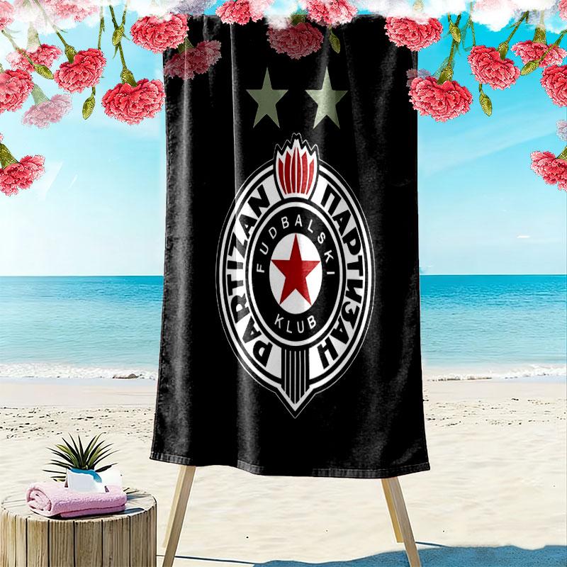 Partizan poster Print Beach Towel, Large Soft Quick Dry Towel for Beach Camping Swimming
