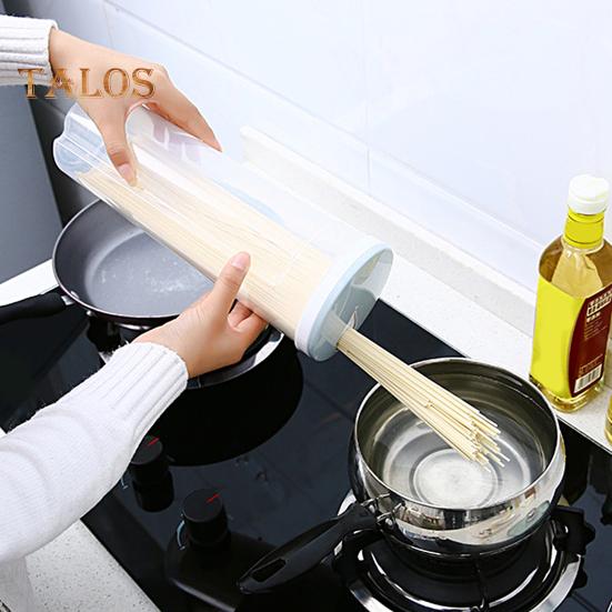 Tall Clear Spaghetti Pasta Container Storage Jar with Lid BPA Free Large Capacity Transparent Design Airtight Leakproof Spaghetti Keeper