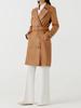 Handmade Lambskin Party Genuine Women's Coat Trench Tan Leather Casual Stylish