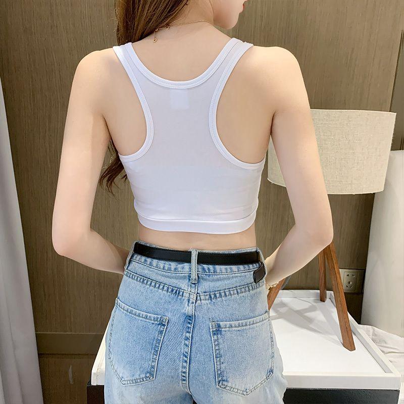 Женский спортивный жилет для йоги, летняя верхняя одежда, бюстгальтер с маленьким ремешком для фитнеса