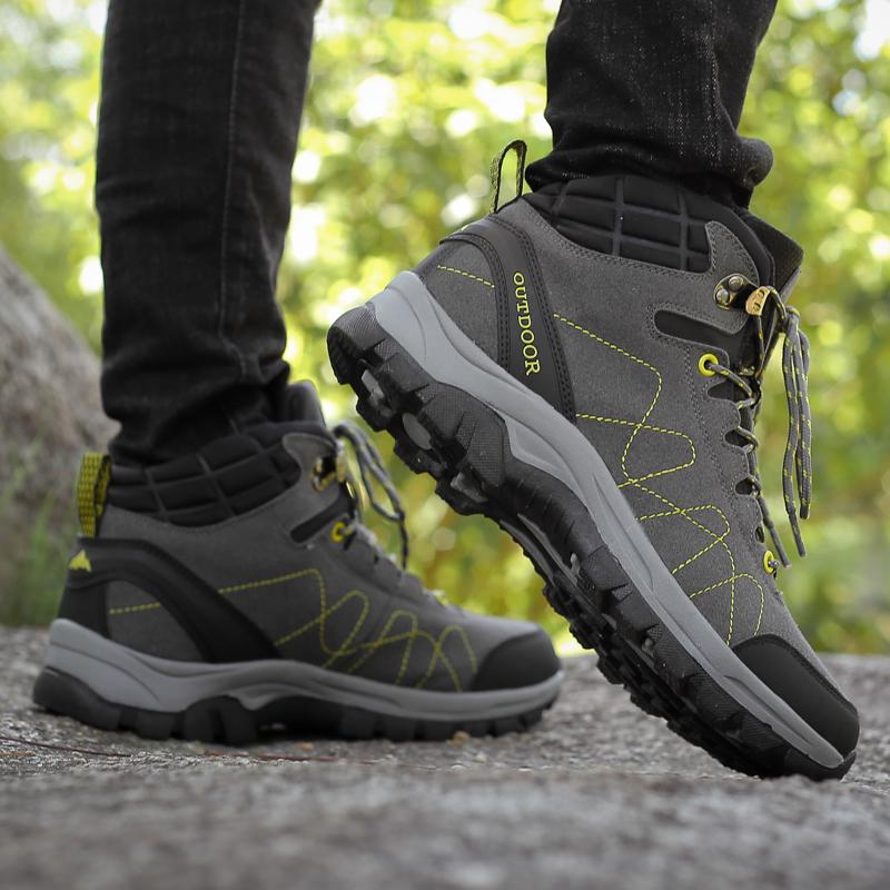 36-46 Пара Модные Плюс Бархатные Теплые Высокие Ботинки Из Хлопка Зимние Ботинки Обувь Для Похода На Открытом Воздухе