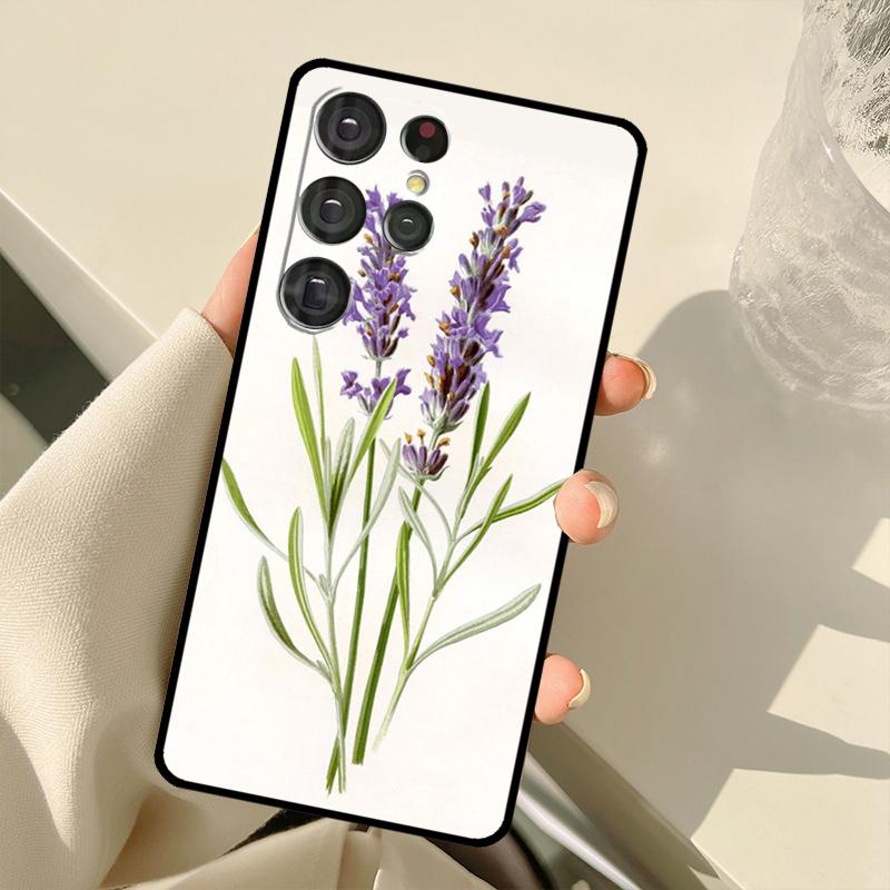 Лавандовый фиолетовый цветок для Samsung Galaxy S22 Ultra S21 S20 FE S8 S9 S10 Note 10 Plus Note 20 Ultra чехол для телефона