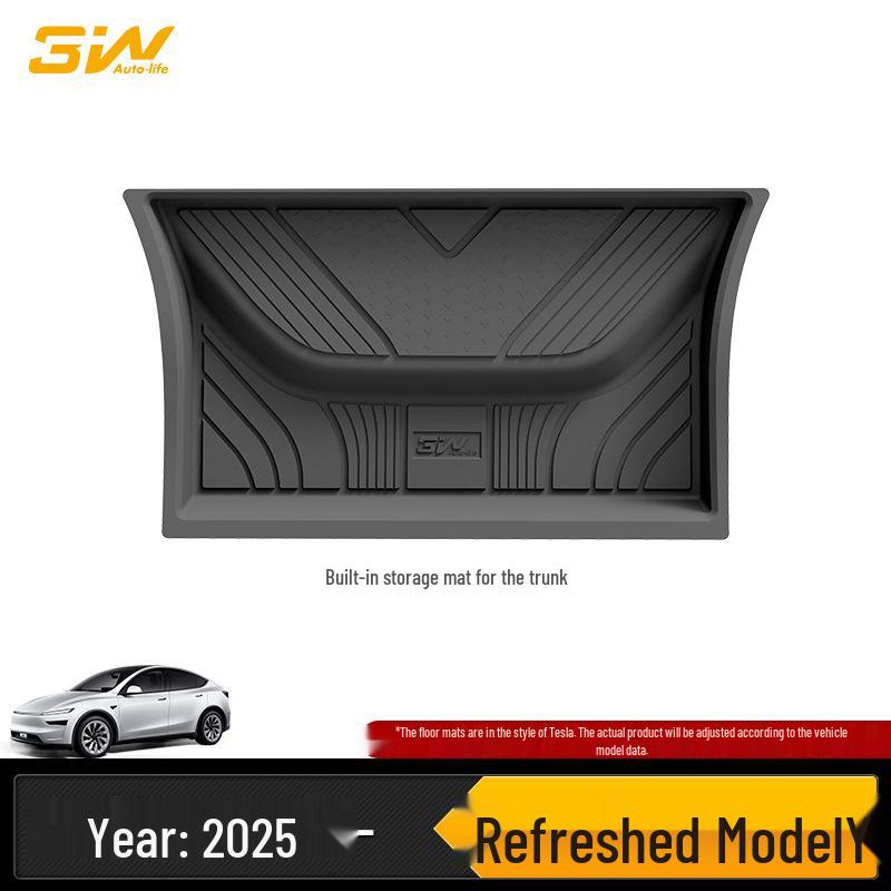 3W Полностью ТПЭ Коврик в Багажник для Tesla Model Y/3 L/X/S Обновленная Версия
