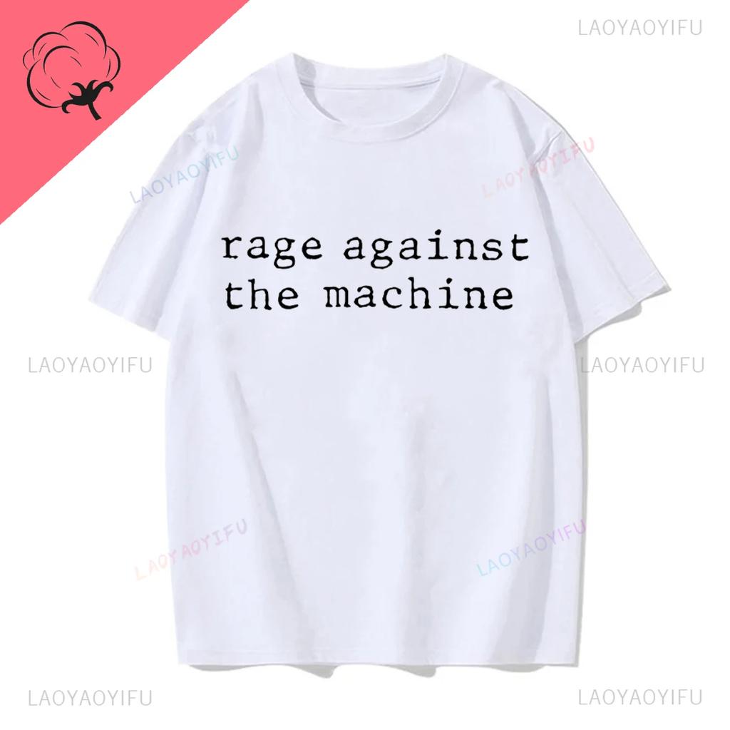 Rage Against The Machine Letters Tshirts RATM Rap Metal Rock Lovers Hispter Streetwear Premium Summer Oneck Hipster Tshirt