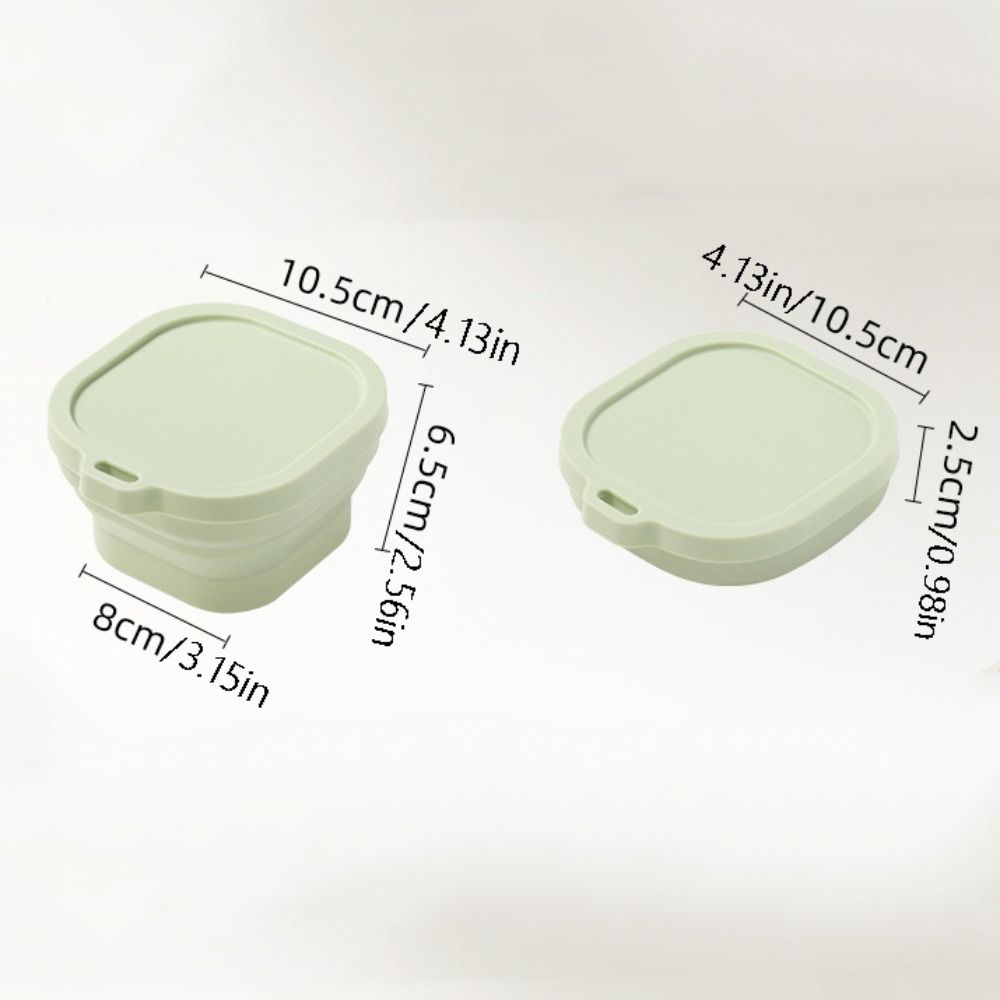 Портативный складной ланч-бокс 400 мл, контейнер для хранения продуктов, большая емкость, походные миски для путешествий