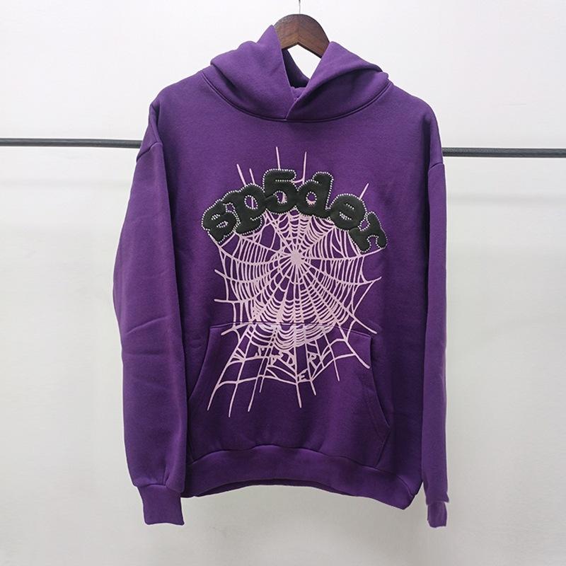 New pullover print American trend street heavy loose men's and women's hooded sweater set