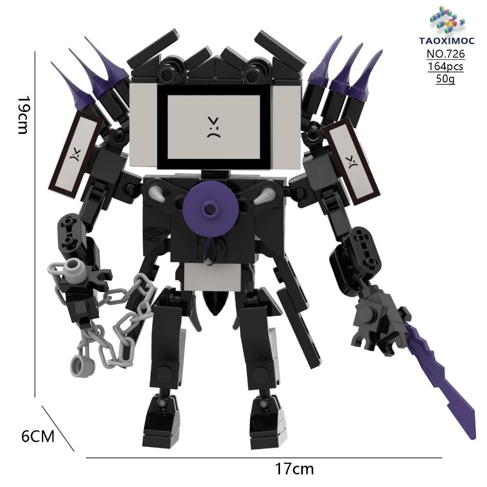 Skibidi Toilet Building Block Horror Game Speakerman Bosses Camara Titan TV Man Cartoon Doll Model Kids Halloween Birthday Gift