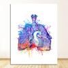 Breast Wall Art Canvas Painting Nordic Posters And Prints Wall Pictures Doctors Office Decor Colorful Anatomy Brain Heart kidney