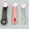 Penis Sleeve Reusable Condoms Delay Ejaculation Penis Extend 7CM Cock Rings Crystal Dick Sleeve Sex Toys For Men Intimate Goods